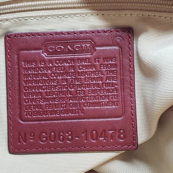 RARE Coach VTG Soho Bag Pink Mauve Leather Studded Western Boho Braided Purse - Picture 7 of 16